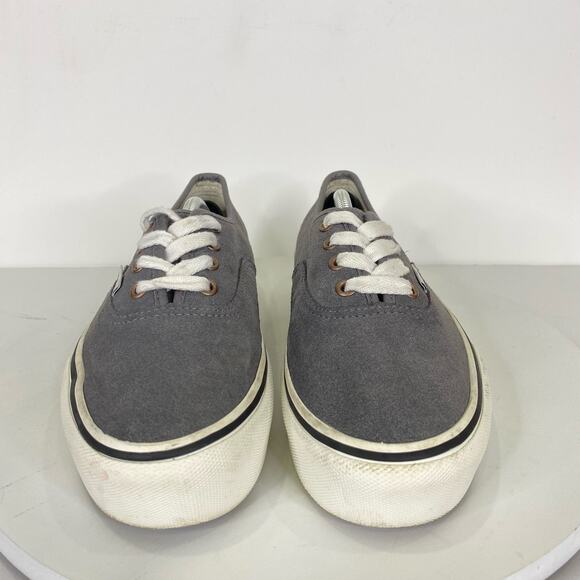 VANS Authentic Vintage Platform Sneaker Womens Sz 8.5 Gray Suede Low Top Lace Up - Picture 6 of 12